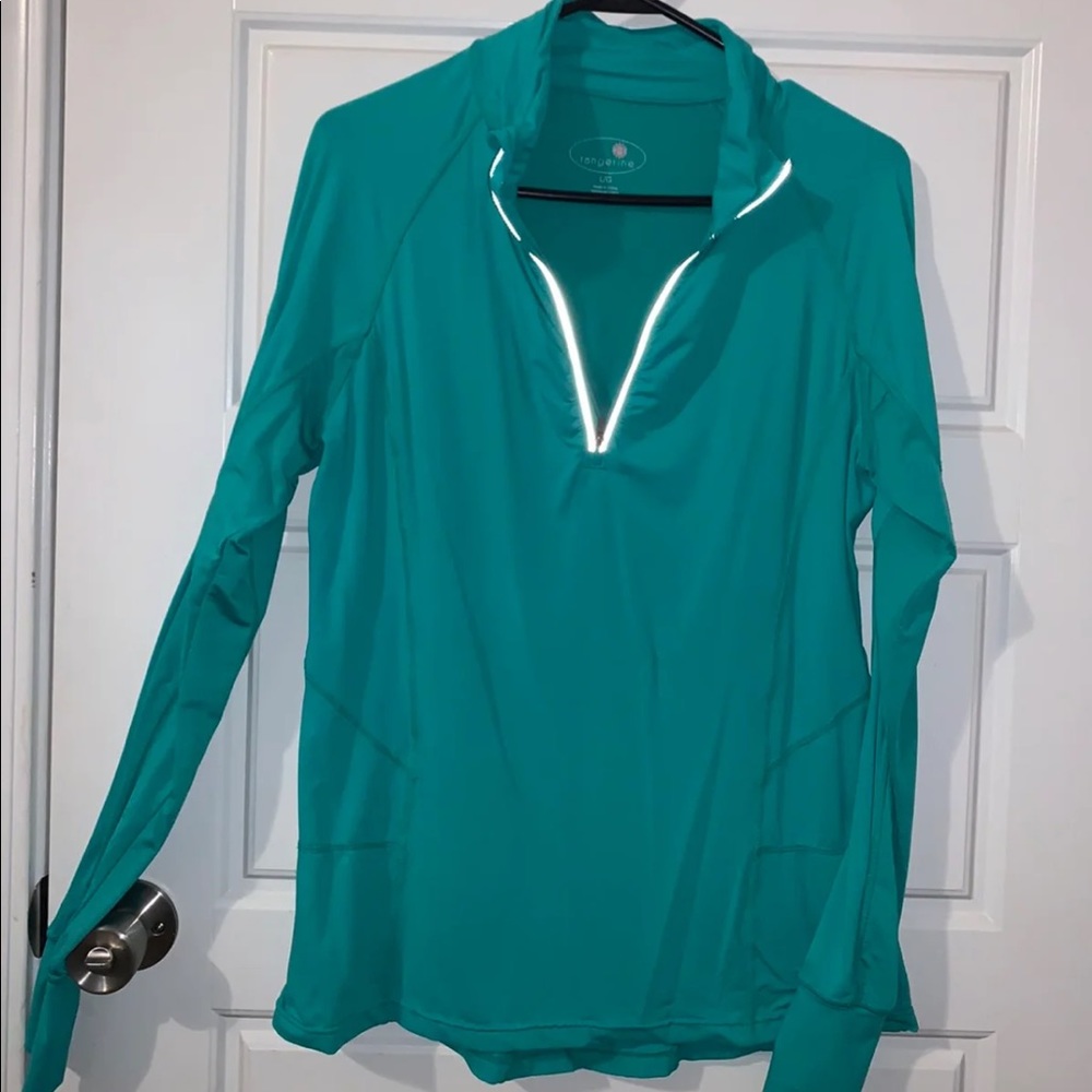 Tangerine running pullover